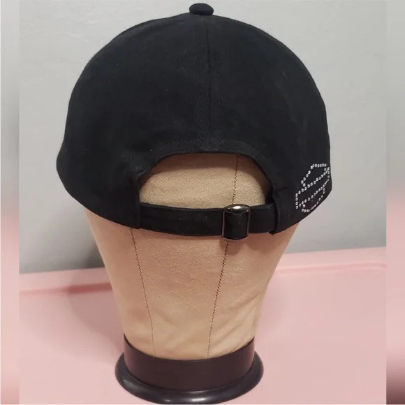 Harley-Davidson Black Cap with Rhinestone Skull Design - Picture 3 of 11